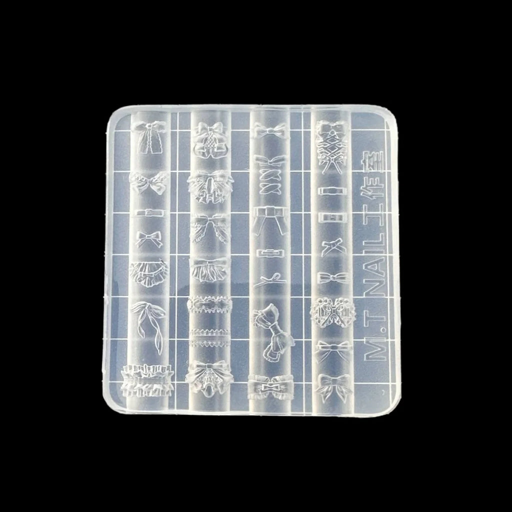 3D Silicone Nail Mold – Bowknot, Flower, Heart & Lace DIY Nail Art Mold SPOT