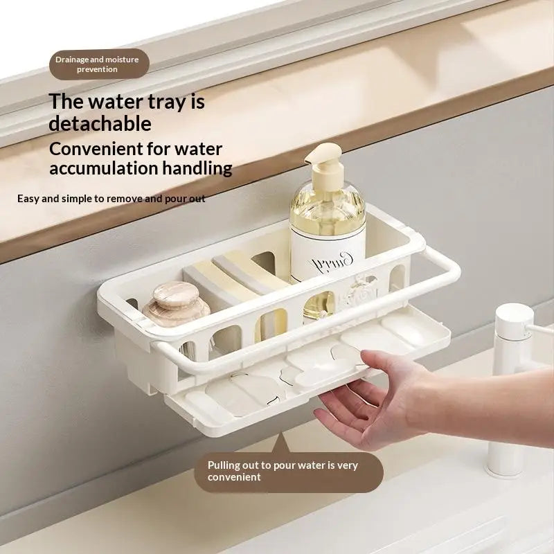 Kitchen Sink Organizer – Self-Draining Sponge & Dish Holder Sink Organizer Rack SPOT