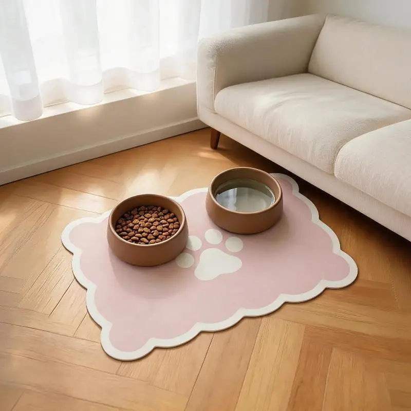 Diatom Mud Pet Feeding Mat – Non-Slip Cat & Dog Bowl Pad Pet Feeding Mat SPOT