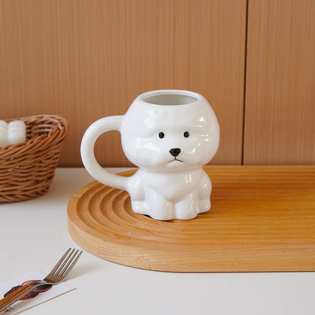 Cute Puppy Dog Ceramic Mug – Large Capacity Coffee Cup Novelty Ceramic Mug SPOT