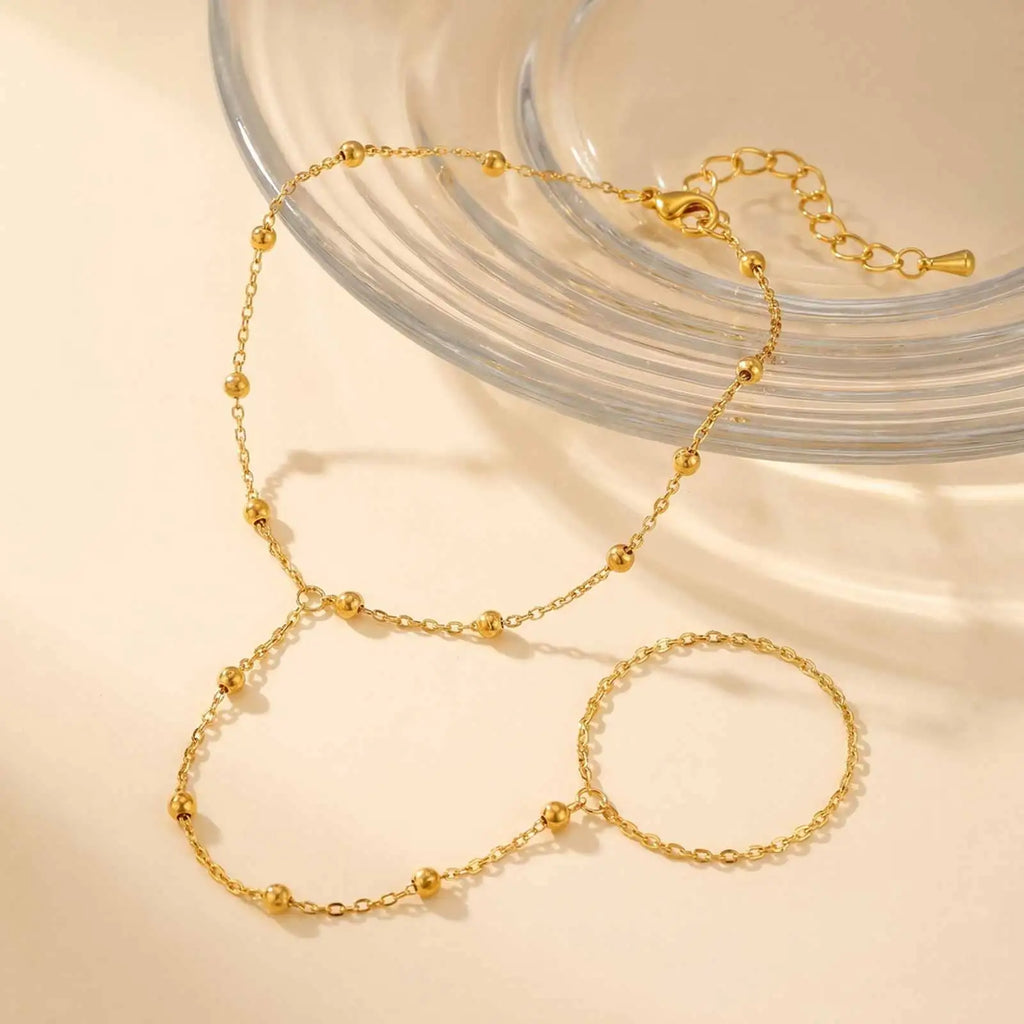 18K Gold Plated Toe Ring Barefoot Sandal Anklet – Women Barefoot Sandal Anklet SPOT