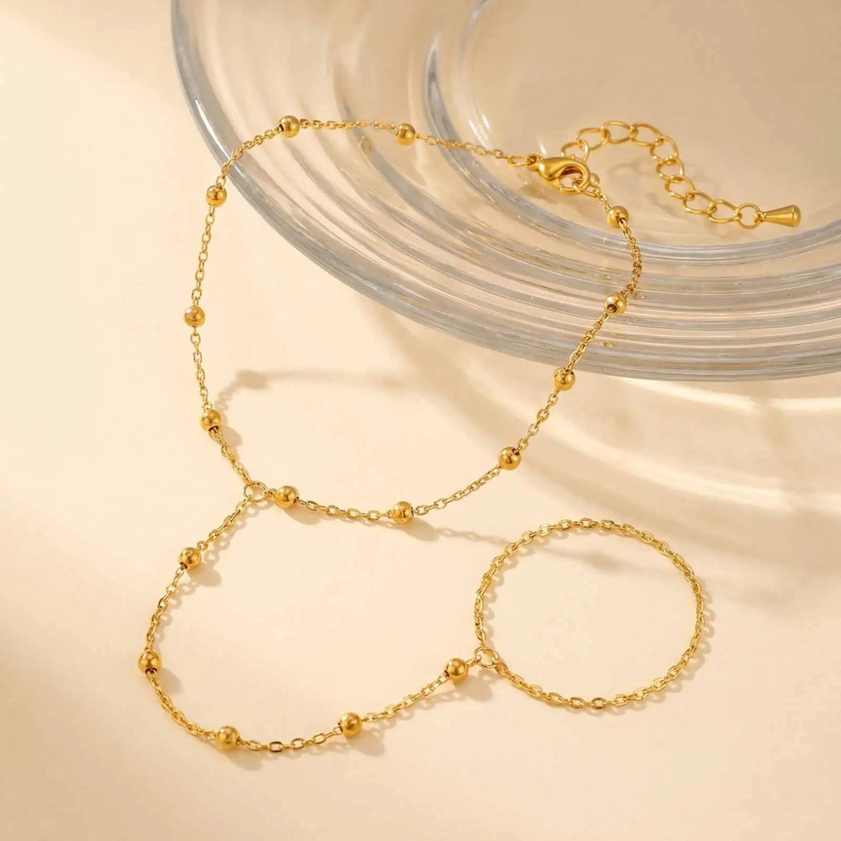 18K Gold Plated Toe Ring Barefoot Sandal Anklet – Women Barefoot Sandal Anklet SPOT