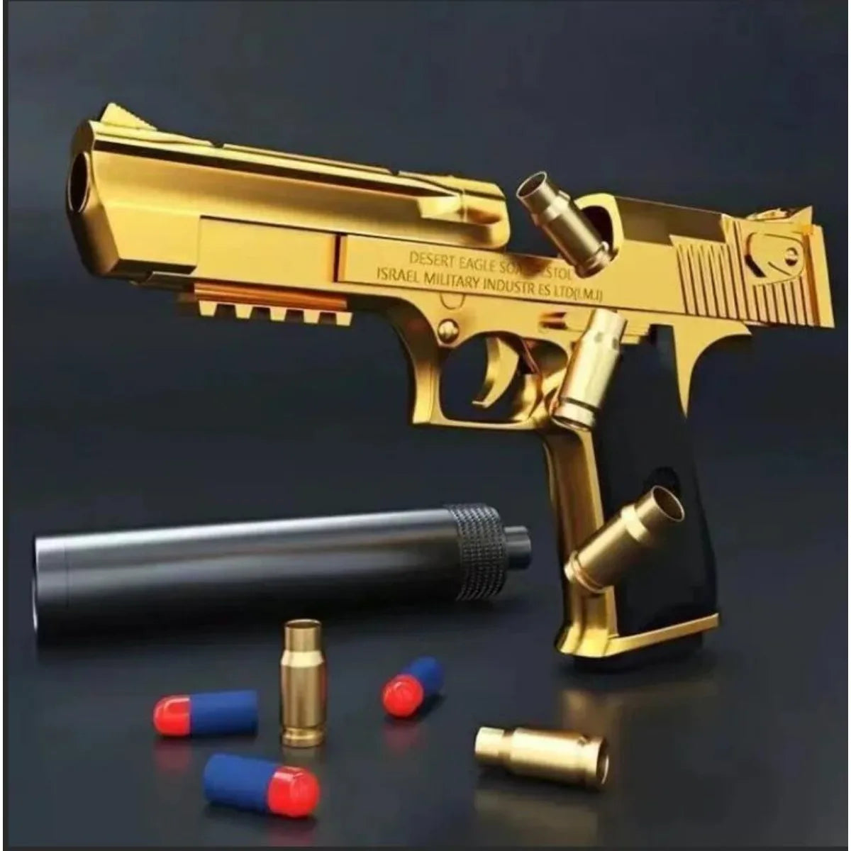 Desert Eagle Toy Pistol – Shell Ejection Foam Bullet Blaster Toy Foam Blaster SPOT