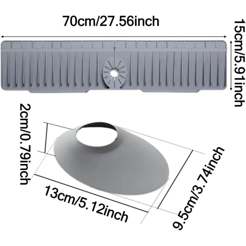 Adjustable Silicone Sink Rack – Sponge, Soap & Brush Organizer Sink Organizer Rack SPOT