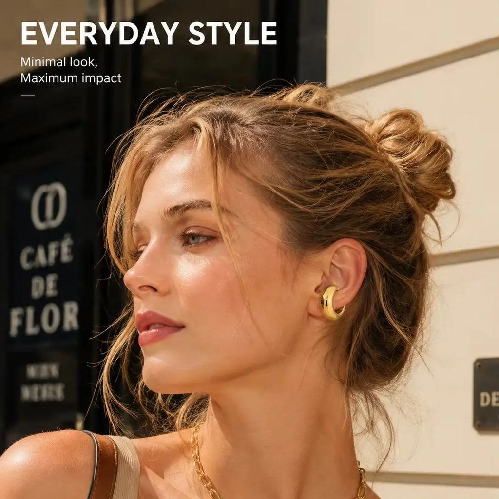 Thick Ear Cuff – Non-Piercing Clip-On Cartilage Earring Clip-On Ear Cuff SPOT