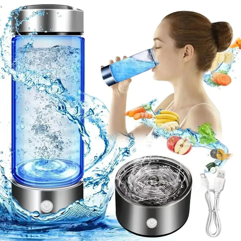 420ml Portable Electric Hydrogen Water Generator Bottle USB Hydrogen Water Ionizer SPOT