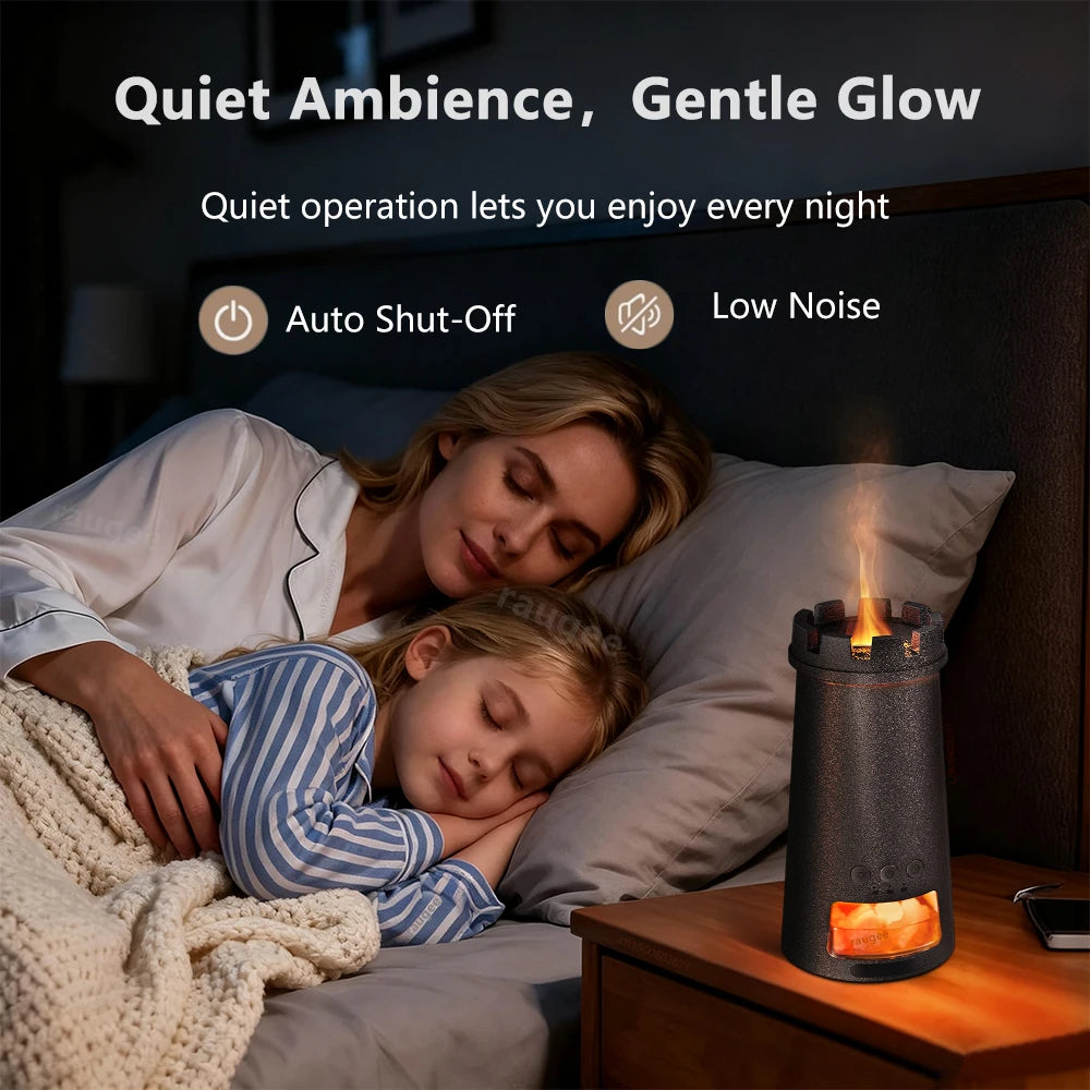 Mini Flame Aroma Diffuser & Humidifier | 7-Color Night Light Aroma Diffuser Humidifier SPOT