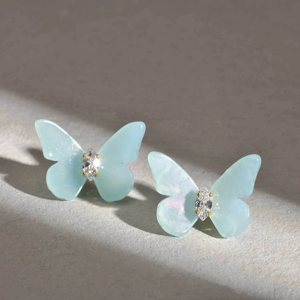 Butterfly Stud Earrings – Hypoallergenic Stainless Steel Stud Earrings SPOT