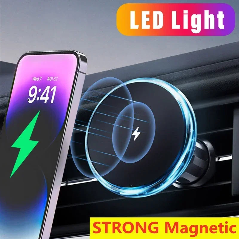 Magnetic Car Wireless Charger & Phone Holder – 15W Fast Charge Car Wireless Charger SPOT