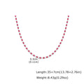 Iced Out Tennis Choker Necklace – 3mm Waterproof Chain Choker Necklace SPOT PNC-161S03 35cm-42cm