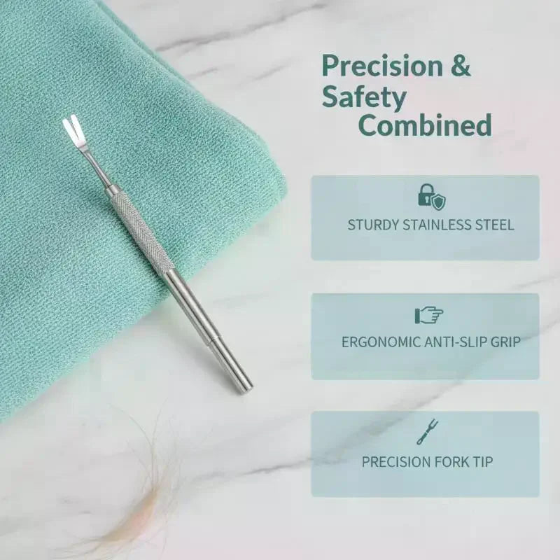 2-Pc Stainless Steel Tick Remover Tweezer Set for Dogs & Cats Pet Tick Remover SPOT