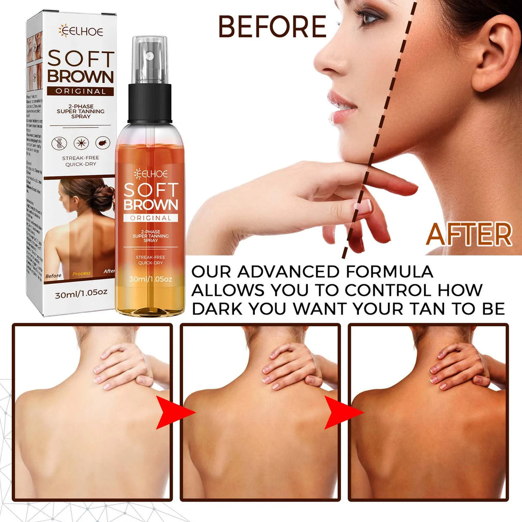 Eelhoe Self Tanning Spray – Natural Bronze Glow, 30ml Self Tanning Spray SPOT