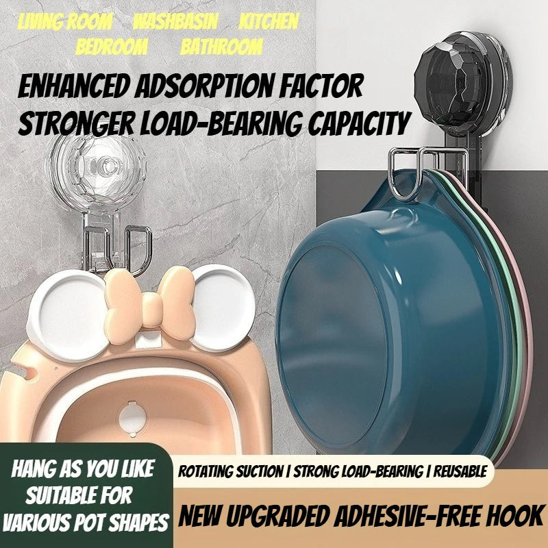 No-Drill Suction Cup Bathroom Shelf & Sink Hook Organizer Suction Cup Shelf SPOT