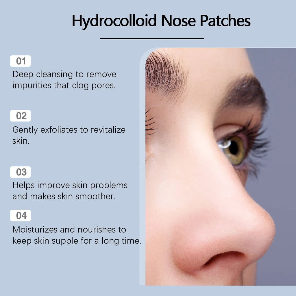 Hoygi Salicylic Acid Nose Pore Strips Hydrocolloid Patches 8pc Nose Pore Strips SPOT