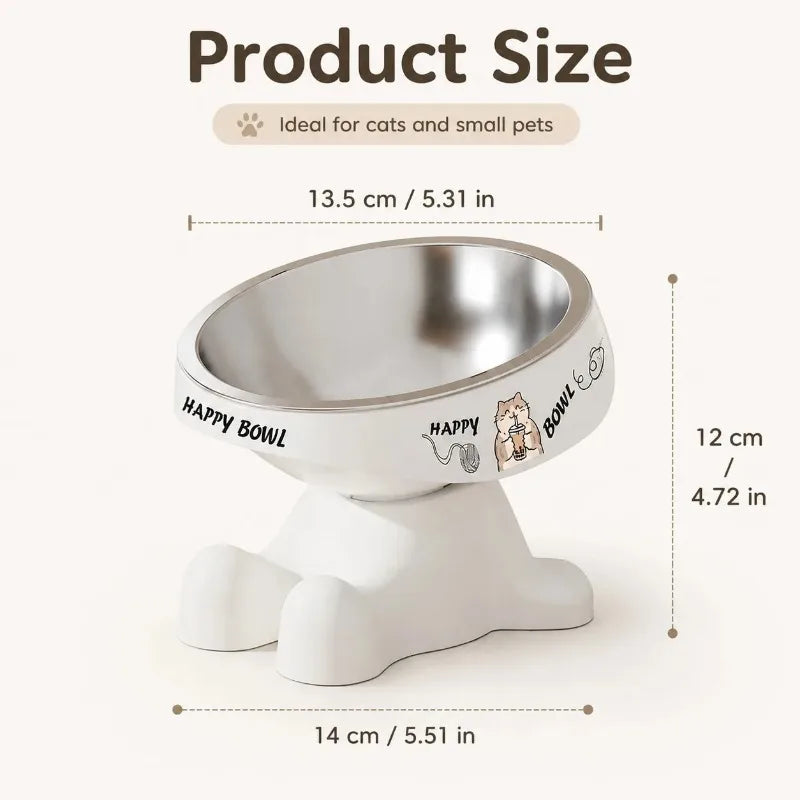 Elevated Stainless Steel Pet Bowl – Anti-Slip Cats & Dogs Elevated Pet Bowl SPOT