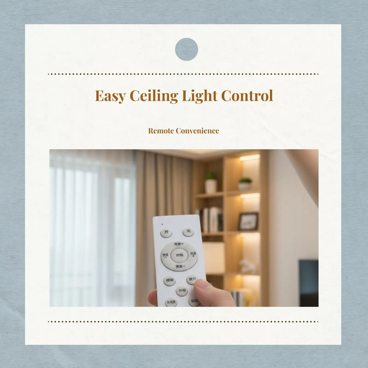Programmable Ceiling Light Remote – RF 100ft, Dimming & Timer Light Remote Control SPOT