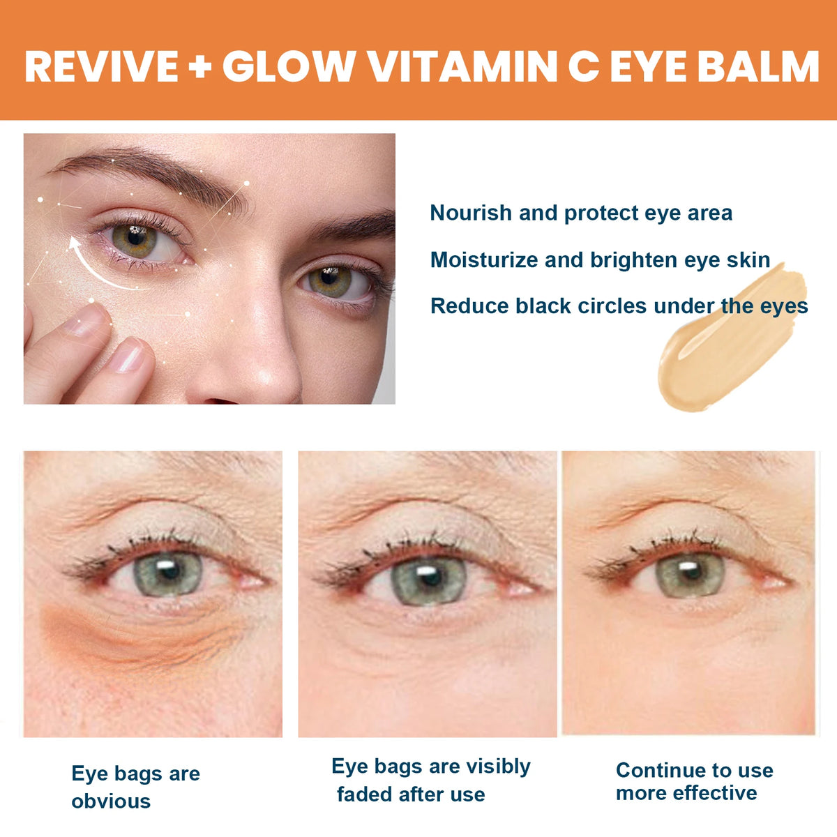 Vitamin C Eye Balm Stick – Brightening Moisturizing Eye Cream Eye Cream Stick SPOT