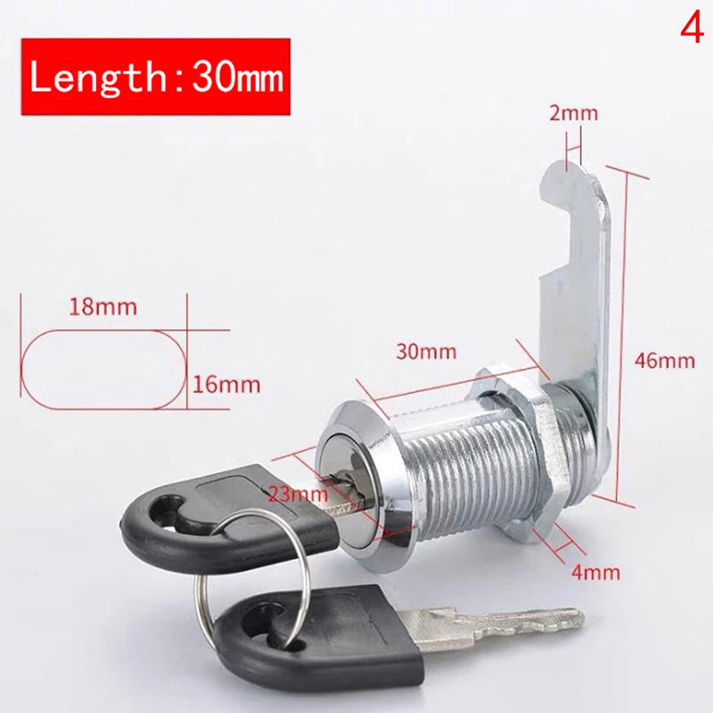 HUXUAN Cam Cylinder Lock – Cabinet, Mailbox & Drawer Cylinder Cam Lock SPOT 330mm Differ key