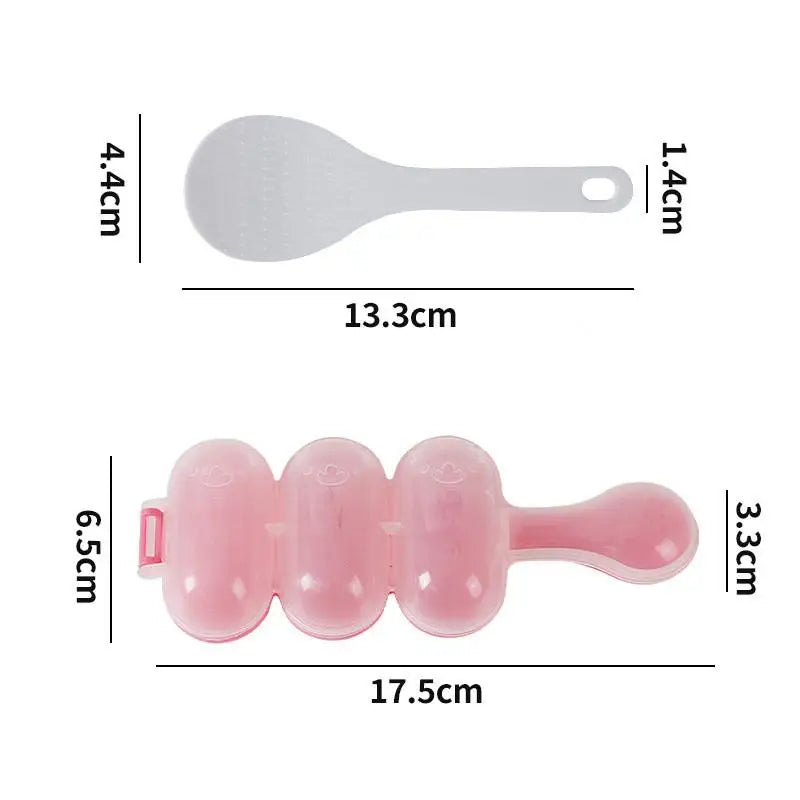Rice Ball Maker Shaker – DIY Onigiri Mold & Bento Tool Rice Ball Mold SPOT Pink
