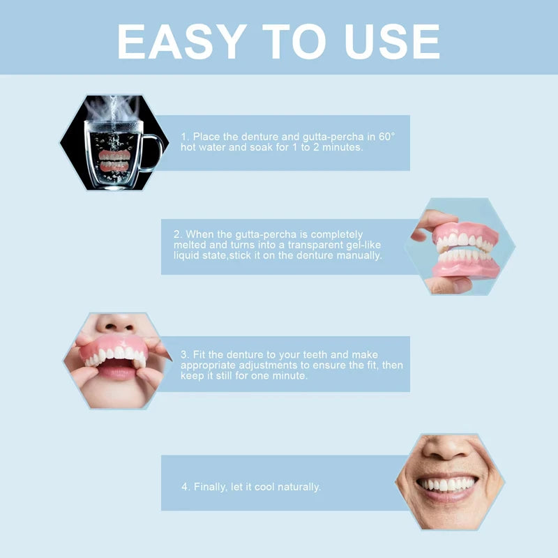 Eelhoe Full Mouth Adjustable Dentures Set for Adults Full Mouth Dentures SPOT