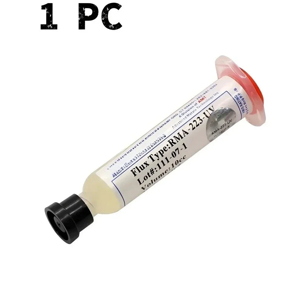 RMA-223 Rosin Soldering Flux Paste 10cc – No-Clean PCB BGA SMD Soldering Flux Paste SPOT 1 PC RMA-223-UV