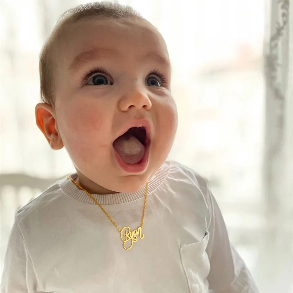 Personalized Name Necklace for Kids – Custom Stainless Steel Custom Name Necklace SPOT