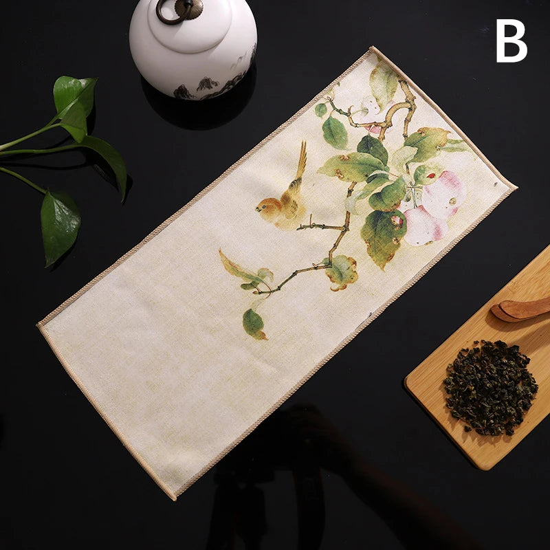 Chinese Style Absorbent Tea Towel – Deerskin Velvet Cloth Tea Cleaning Cloth SPOT B