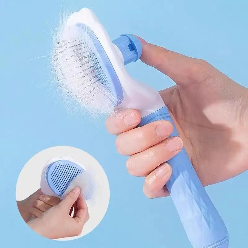 Self-Cleaning Pet Dematting Comb – Dog & Cat Grooming Brush Pet Grooming Comb SPOT