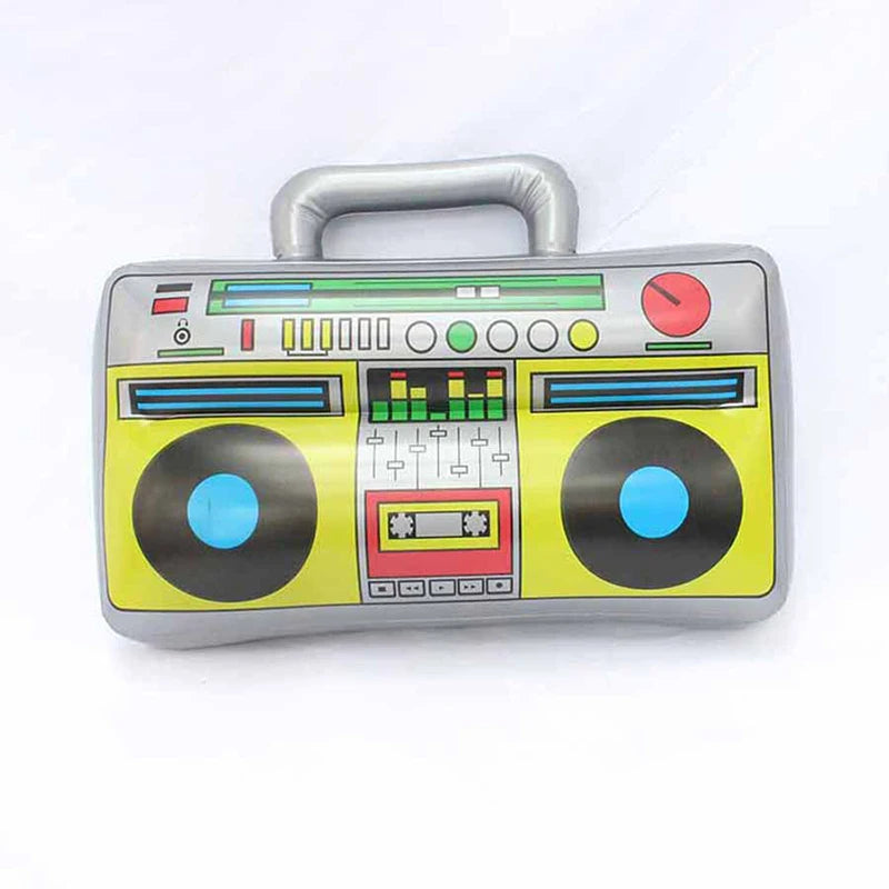 Inflatable Boombox & Microphone – 80s 90s Retro Party Props Inflatable Party Props SPOT