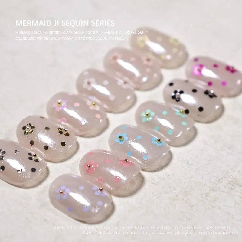 1mm Mini Circular Nail Glitter – Sparkling DIY Nail Art Sequins Nail Art Glitter SPOT