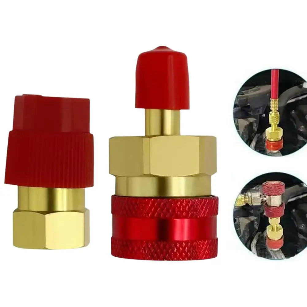 R1234YF to R134A AC Quick Connect Adapter – High & Low Pressure AC Refrigerant Adapter SPOT B