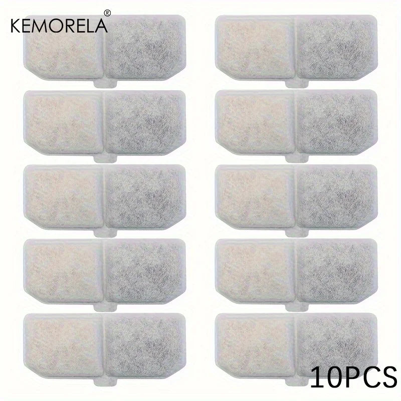 KEMORELA Pet Water Fountain Carbon Filters 10/16-Pack 113x43mm Pet Fountain Filter SPOT 10PCS