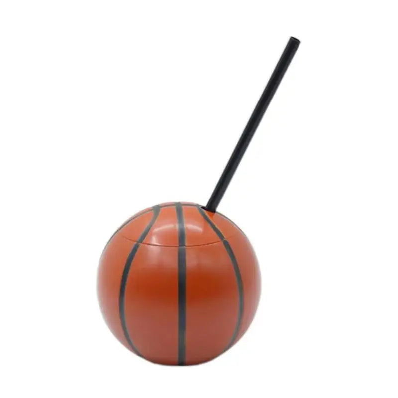 Soccer Ball Straw Cup with Lid – BPA-Free Novelty Drinkware Novelty Straw Cup SPOT