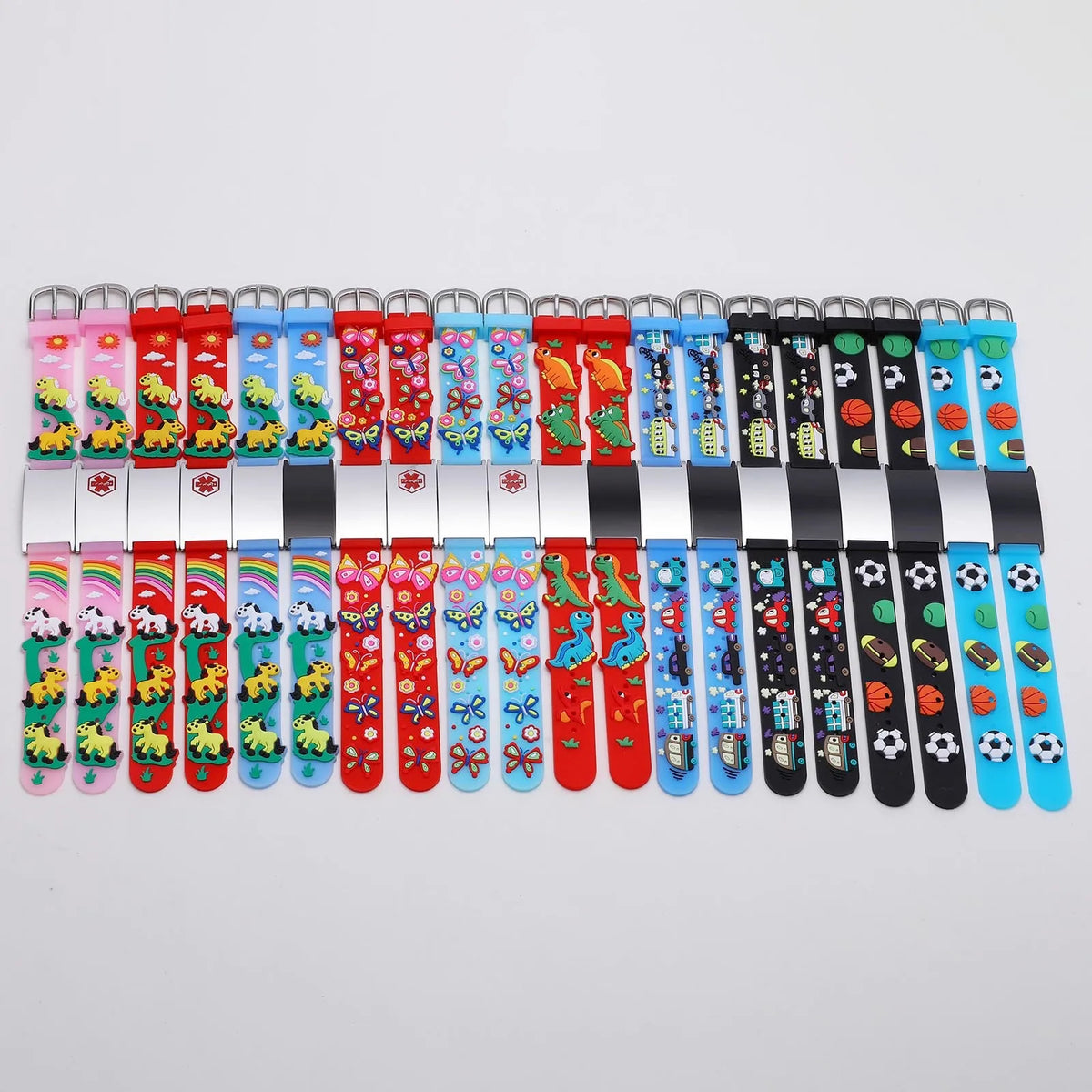 Kids Personalized Silicone ID Bracelet – Engraved Car Link Kids ID Bracelet SPOT