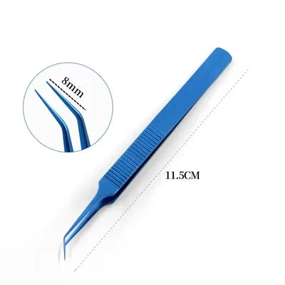 Titanium Alloy Right Angle FUE Hair Transplant Forceps Hair Transplant Forceps SPOT Angle 8mm 1PCS