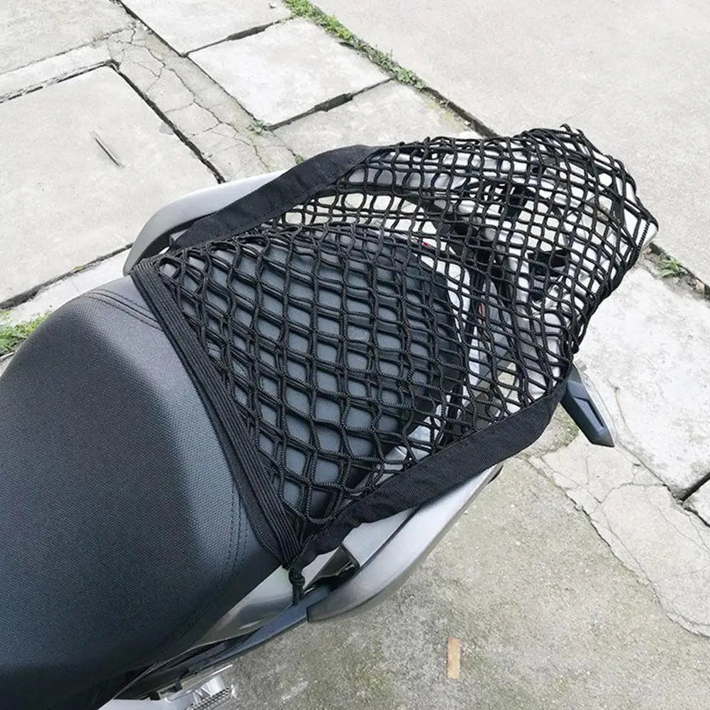 Motorcycle Cargo Net with Plastic Hooks – Helmet & Luggage Motorcycle Cargo Net SPOT