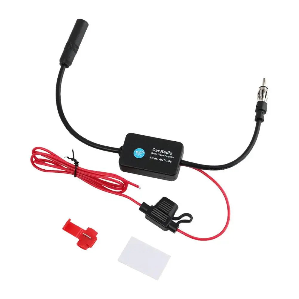 12V AM/FM Car Radio Antenna Signal Amplifier Booster Antenna Signal Booster SPOT A