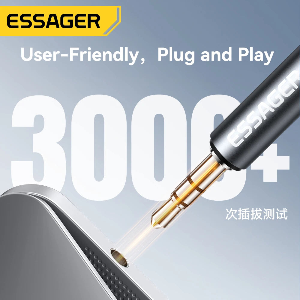 Essager 3.5mm Male to Male Stereo Audio Aux Adapter Audio Aux Adapter SPOT