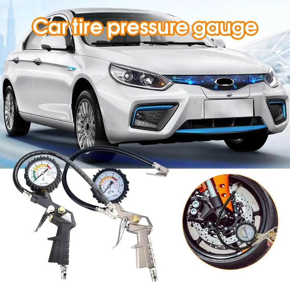 Tire Pressure Gauge 0–220 PSI | Car, Motorcycle & SUV Tire Pressure Gauge SPOT