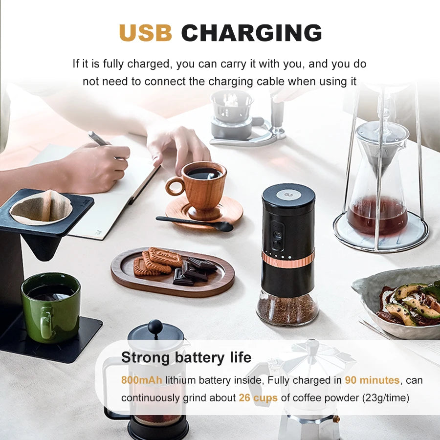 DUTRIEUX G2 USB Portable Conical Burr Coffee Bean Grinder Burr Coffee Grinder SPOT
