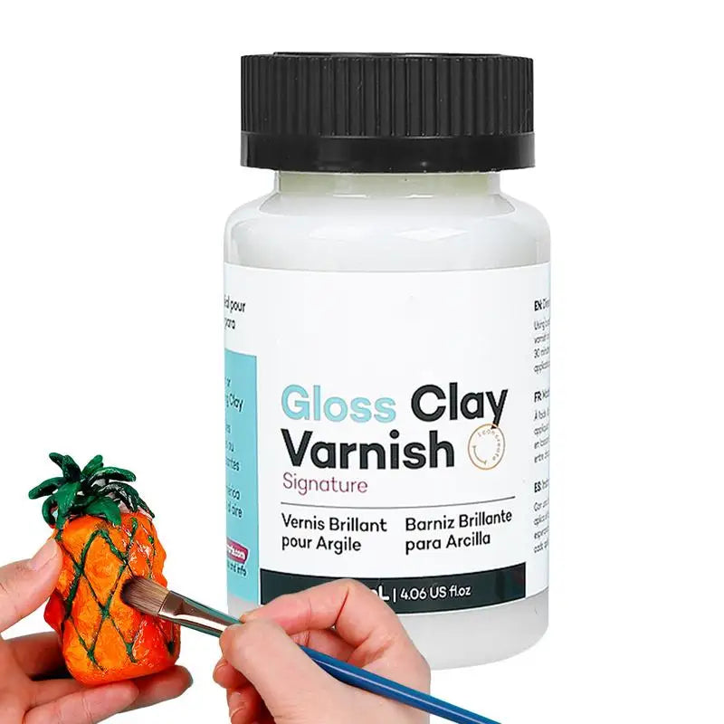 120ml Glossy Clay Varnish – Waterproof Glaze for Art & Clay Art Glaze Varnish SPOT