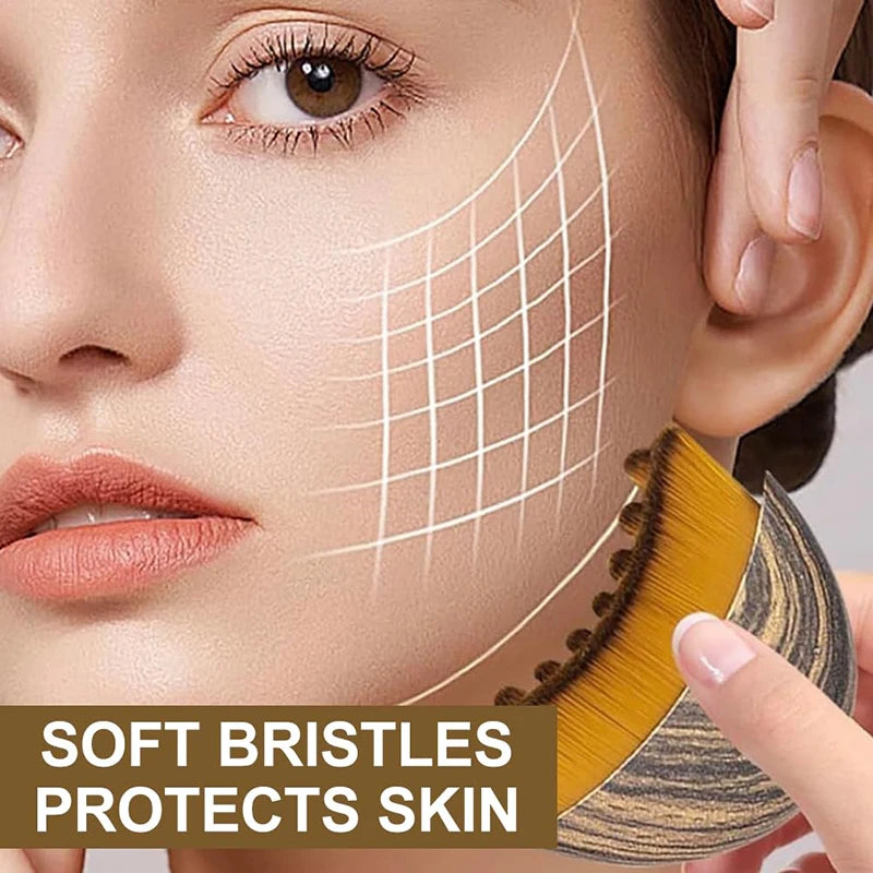 Wooden Face Sculpting Massager – Jawline & Contour Brush Face Sculpting Brush SPOT