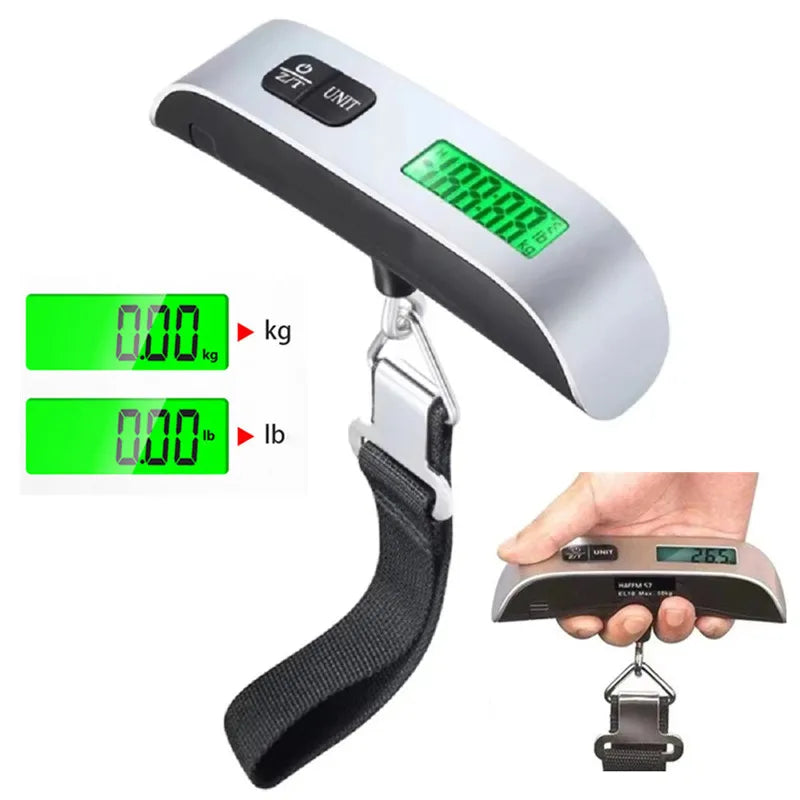Digital Luggage Scale 110lb/50kg – LCD Hanging Travel Scale Luggage Scale SPOT