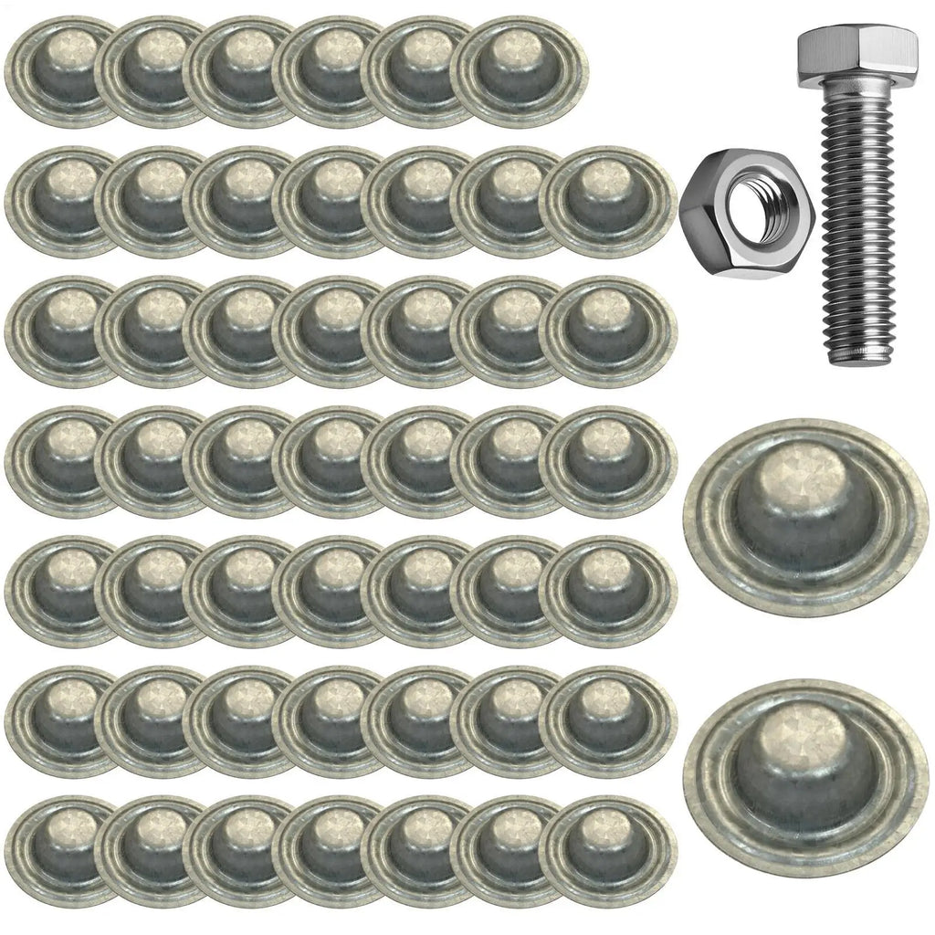 50-Pack Metal Screw Caps – Bolt Cover Caps for Roof & Outdoor Screw Cover Caps SPOT
