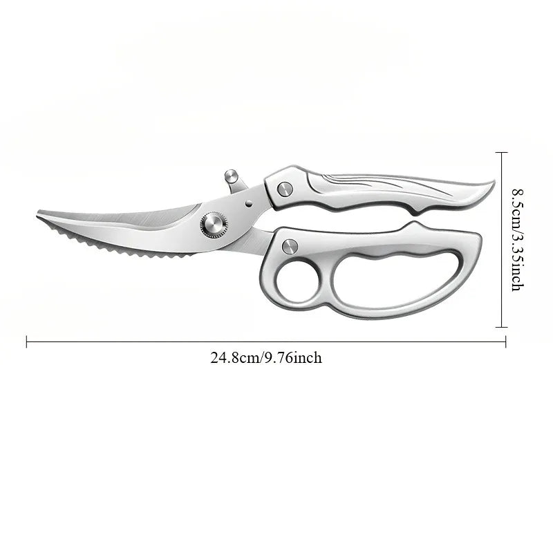 Heavy-Duty Kitchen Shears – Spring-Loaded Ergonomic Handle Kitchen Shears SPOT