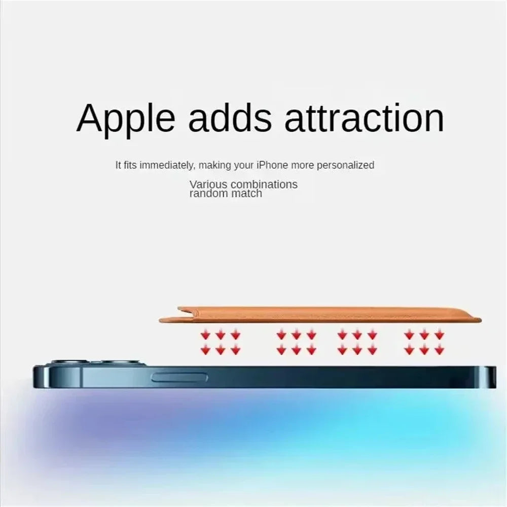 MagSafe Magnetic PU Leather Card Holder Phone Wallet Sleeve Phone Card Wallet SPOT