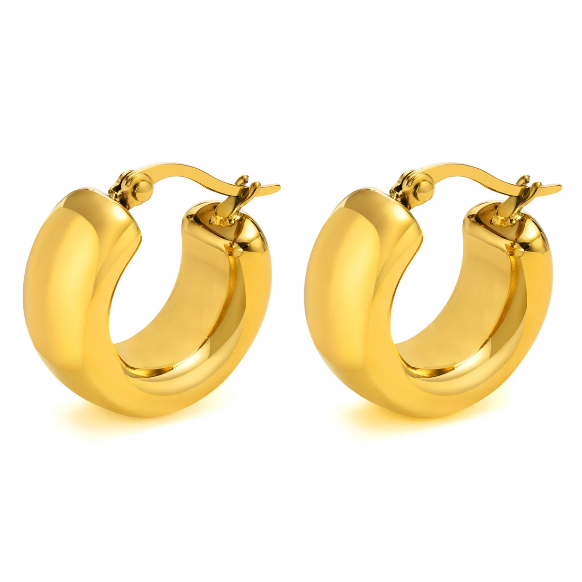 Meaeguet Tube Huggie Hoop Earrings – Stainless Steel Hoops Huggie Hoop Earrings SPOT EH-441G