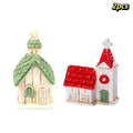Resin Christmas Village Church Figurine – Miniature House Model Miniature Resin Figurine SPOT A3