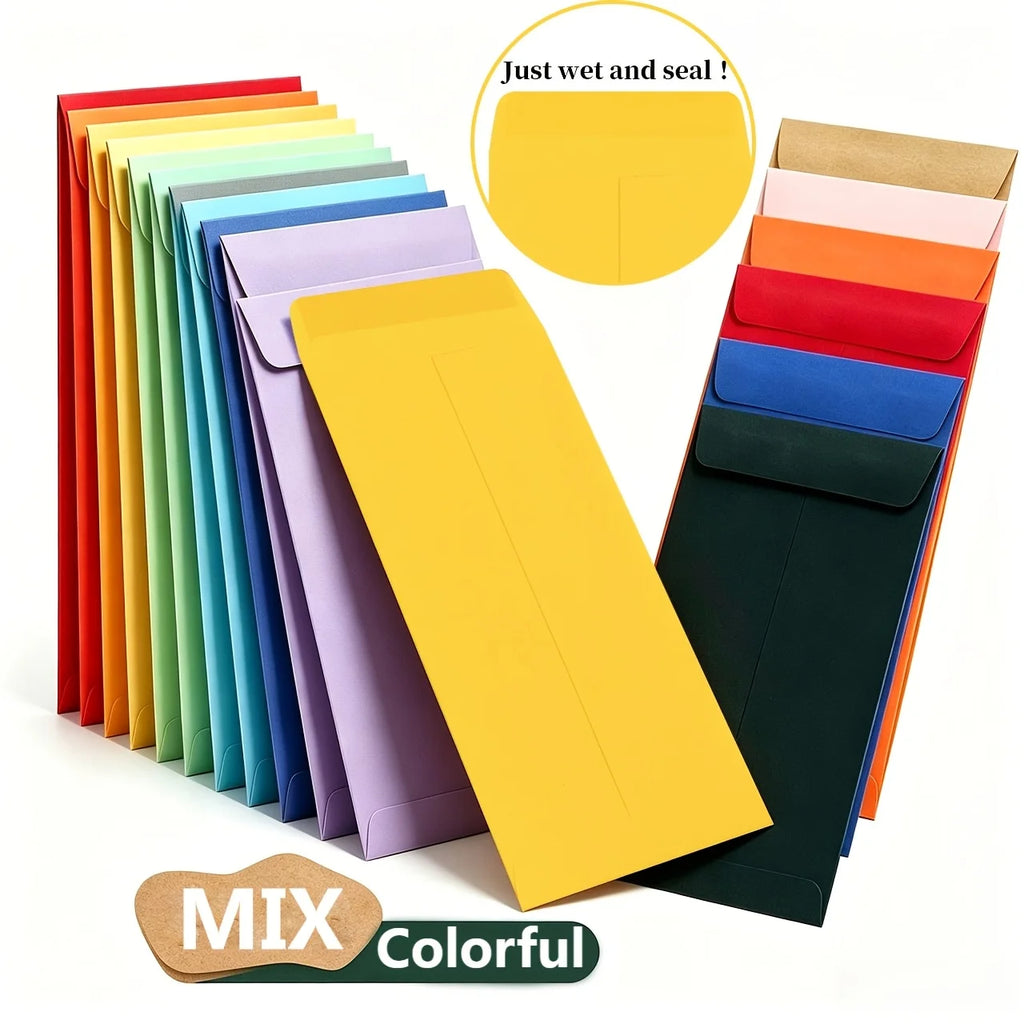 Self-Sealing Colored Cash Envelopes 30/50/65-Pack Cash Envelopes SPOT