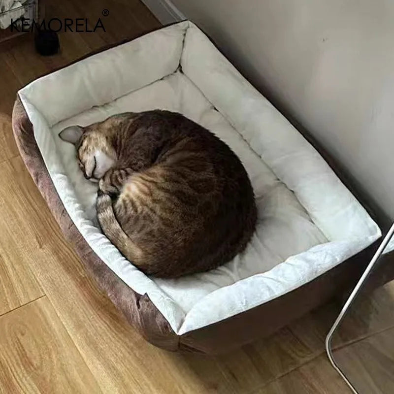 KEMORELA Plush Dog Bed | PP Fill | Small to Large Breeds Plush Dog Bed SPOT